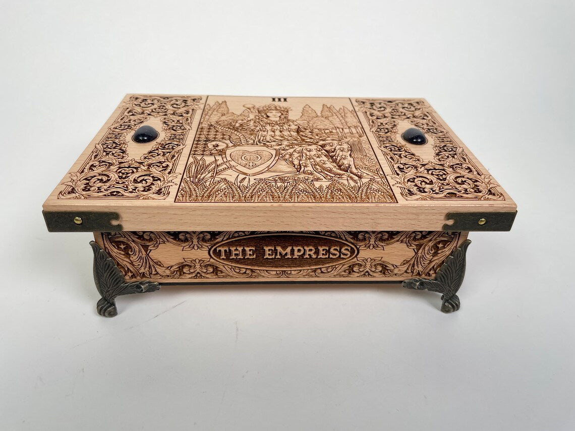 The Empress tarot deck holder for cards storage