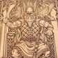 Odin Freki Geri Wolves, Norse Mythology Wall Hanging, viking art, norse mythology, wooden art, norse pagan, wood wall. - Forgotten Engravings odin-freki-geri-wolves-norse-mythology-wall-hangi