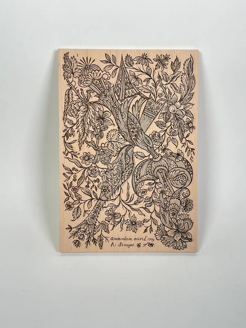 Alexander Senegat textile print engraved on wood, one of seven prints available by 18th century designer Alexander Senegat - Forgotten Engravings alexander-senegat-textile-print-engraved-on-w