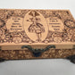Alice in Wonderland wooden jewelry and tarot box engraved with Wonderland characters and quotes