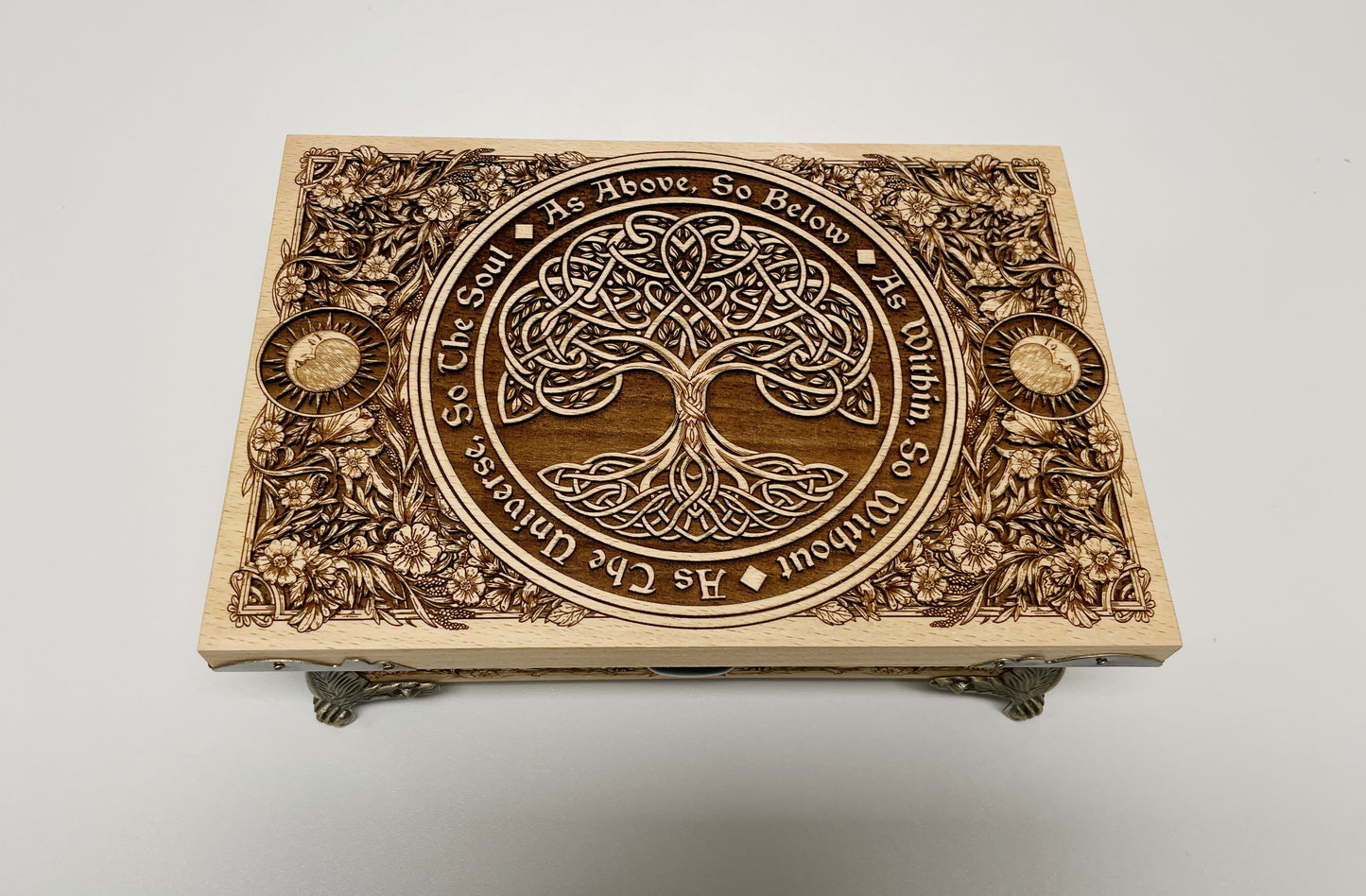 “As Above, So Below. As Within, So Without. As the Universe, So the Soul.” box