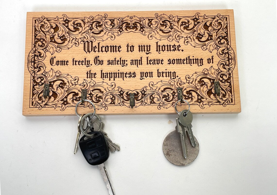 Dracula home decor welcome sign