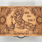 Alice in Wonderland Wooden Keepsake Box – “Who Are You?” Engraved Gift for Fans & Collectors