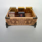 Tarot Deck Organizer – 12-Slot Solid Wood Multiple Deck Storage with Triple Moon Goddess & Sun/Moon Engraving