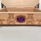 Tarot in Wonderland Box – Alice in Wonderland Wooden Tarot Storage with Cheshire Cat - Forgotten Engravings