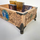 Tree of life Witchcraft Multiple Deck Organizer – Wooden Tarot & Oracle Storage Box with 12 Slots