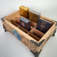 Tree of life Witchcraft Multiple Deck Organizer – Wooden Tarot & Oracle Storage Box with 12 Slots