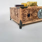 Multiple Tarot & Oracle Deck Organizer — Wooden Deck Holder Box with Altar Decor