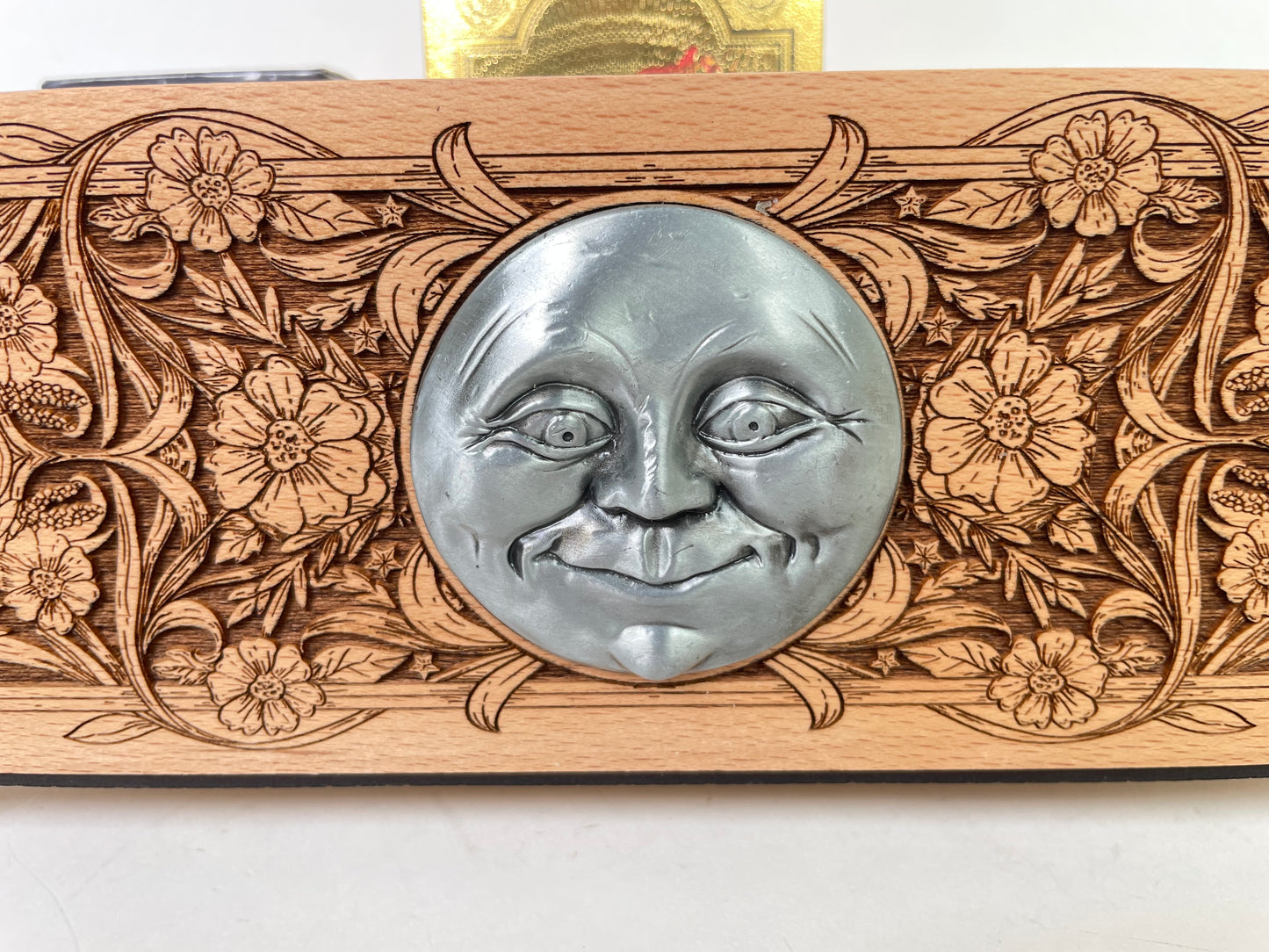 Multiple Tarot & Oracle Deck Organizer — Wooden Deck Holder Box with Altar Decor