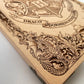 Harry Potter Crest carved in wood wall decor, hogwarts home decor 32/22cm - Forgotten Engravings