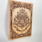 Harry Potter Crest carved in wood wall decor, hogwarts home decor 32/22cm - Forgotten Engravings