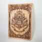 Harry Potter Crest carved in wood wall decor, hogwarts home decor 32/22cm - Forgotten Engravings