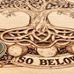 Tree of Life “As Above So Below” Tarot & Altar Box – Wood Yggdrasil Deck & Crystal Storage Box