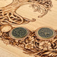 Tree of Life “As Above So Below” Tarot & Altar Box – Wood Yggdrasil Deck & Crystal Storage Box