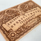 Ouija Board with Demons and Skulls – Engraved Wooden Spirit Board with Planchette