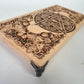Witches altar table engraved on solid wood with Celtic pentagram ritual altar board handmade Netherlands ships to USA
