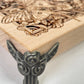 Witches Altar Table – Engraved Wooden Ritual Altar Board with Celtic Pentagram