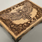 Wiccan Tarot Deck Holder Altar Box –  Moth Oracle & Jewelry Storage with “As Above, So Below”