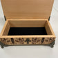 Egyptian Tarot Box – Wooden Deck Holder Engraved with Book of the Dead & Anubis Symbolism