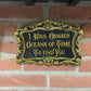 Dracula acrylic wall art engraved with I have crossed oceans of time to find you gothic quote
