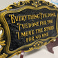 Labyrinth Quote sign wall decor "Everything I've done...." , David Bowie Acrylic carving movie fan art.