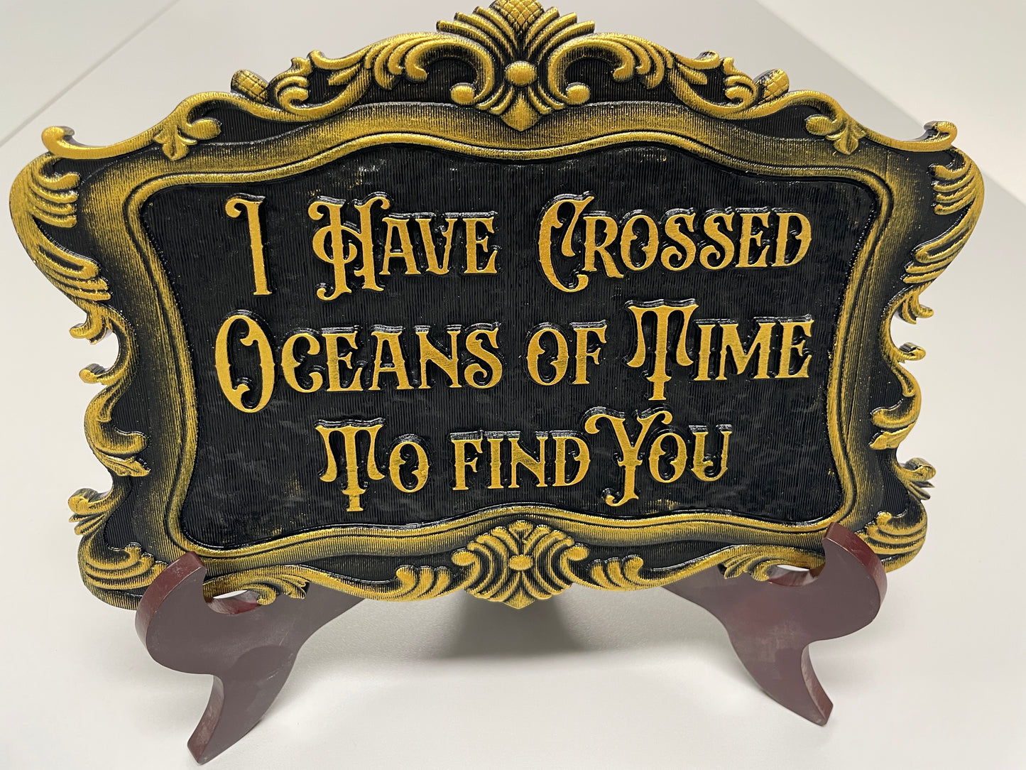 Dracula Quote Acrylic Wall Art – Gothic “I Have Crossed Oceans of Time to Find You” Sign