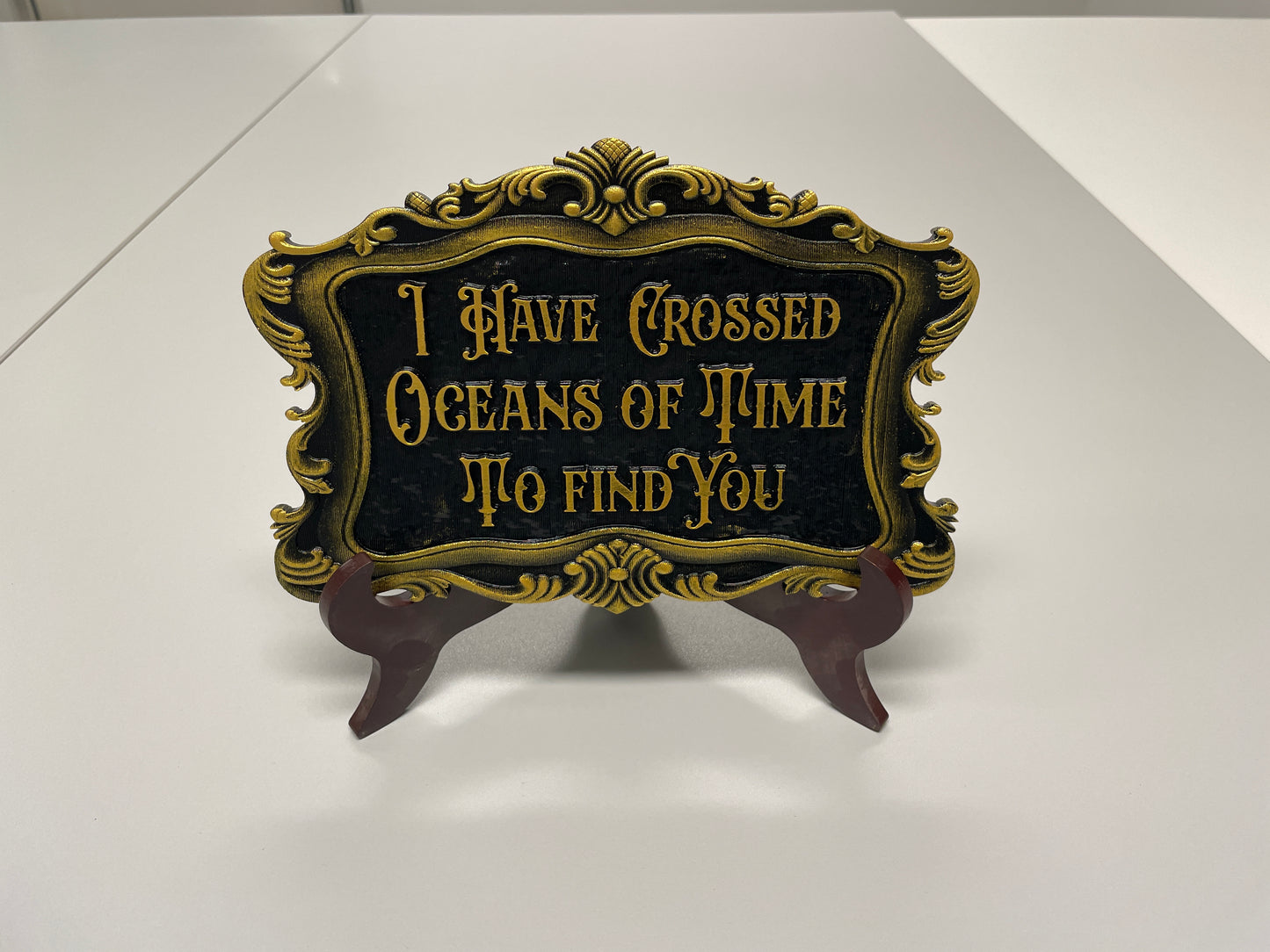 Dracula Quote Acrylic Wall Art – Gothic “I Have Crossed Oceans of Time to Find You” Sign