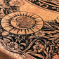 Wiccan Altar Table – Mahogany Tree of Life Ritual Board with “As Above, So Below ,As Within ,So Without” - Forgotten Engravings