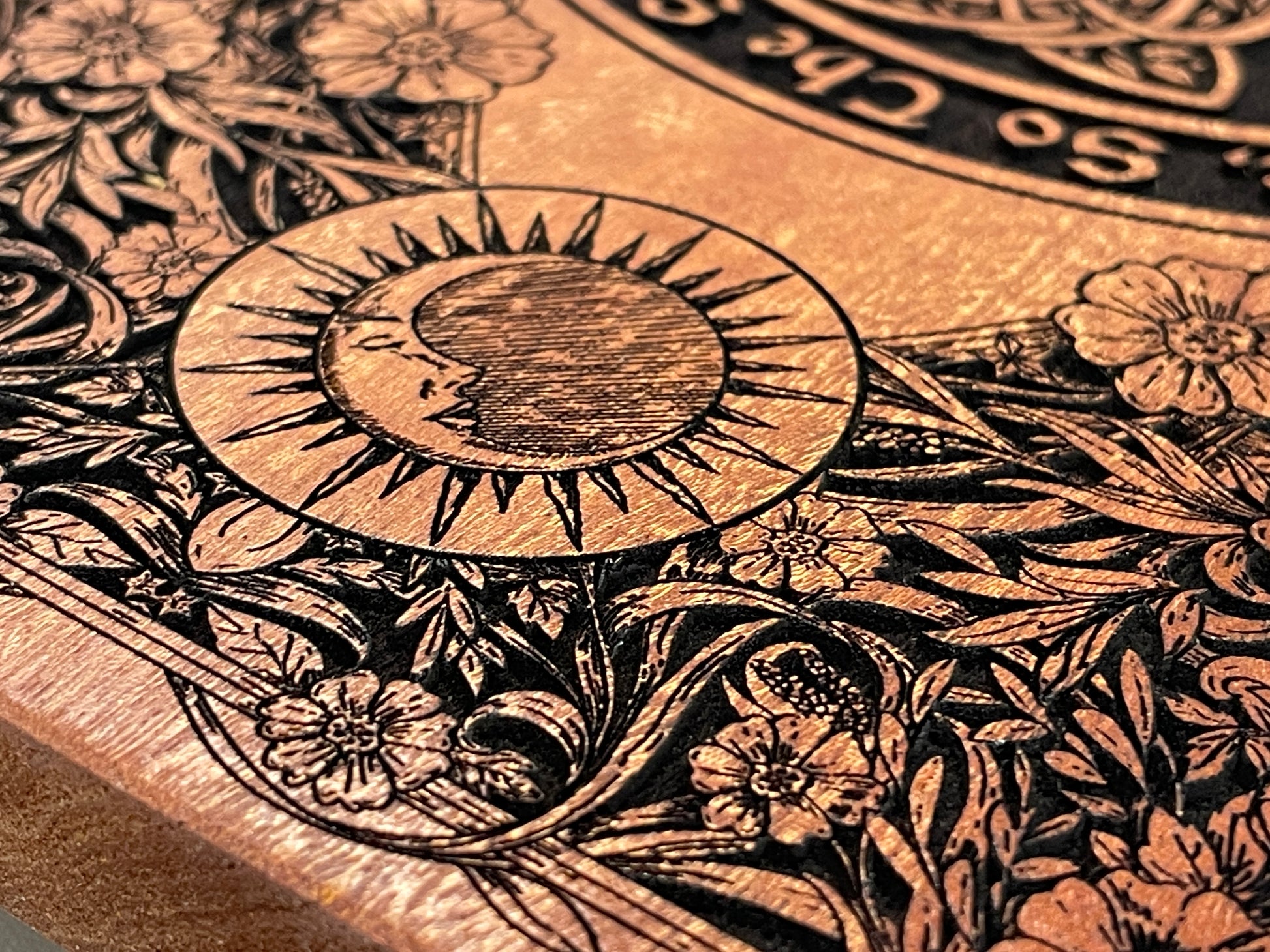 Wiccan Altar Table – Mahogany Tree of Life Ritual Board with “As Above, So Below ,As Within ,So Without” - Forgotten Engravings