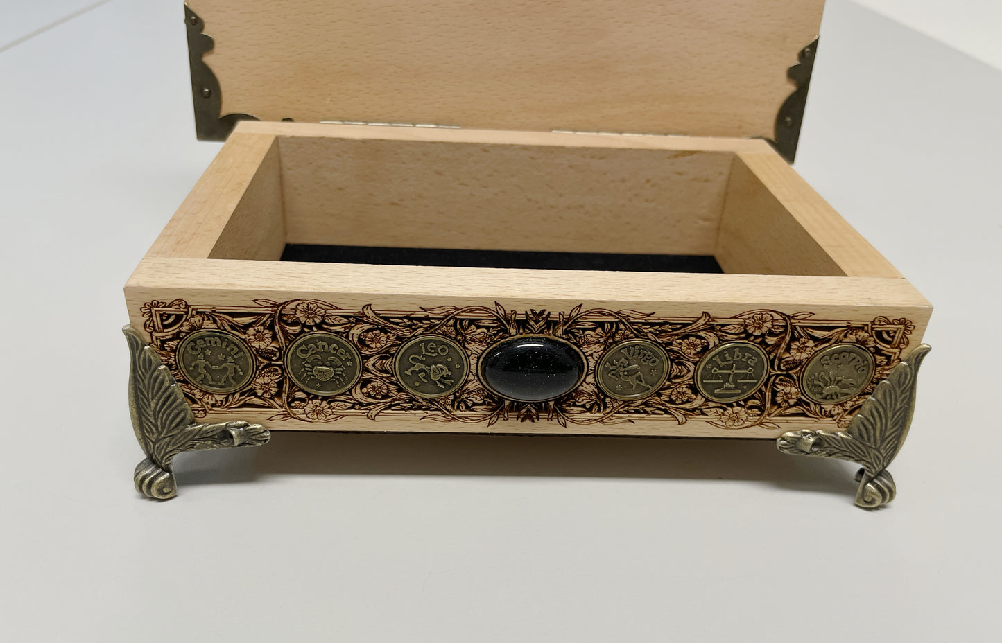 As above so below Tree of Life Tarot Box – Wooden Deck Storage & Crystal Keepsake Chest