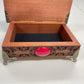 Dracula Jewelry Box – Solid Mahogany Engraved Keepsake Chest with “I Have Crossed Oceans of Time to Find You”