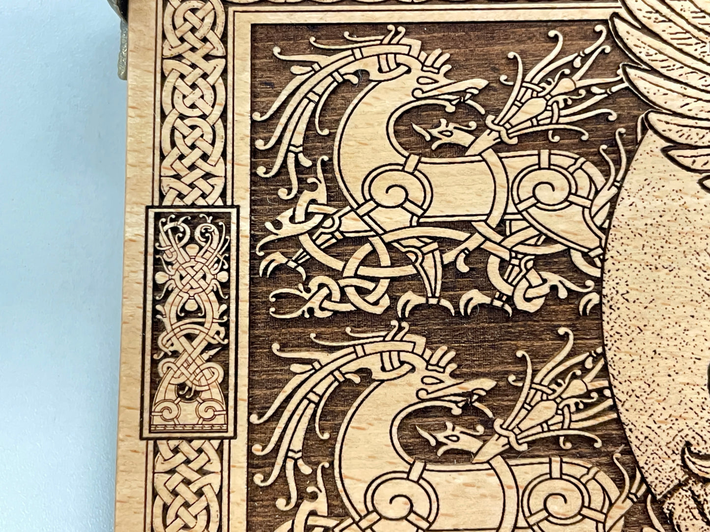 Odin Viking Altar Board – Engraved Wooden Pagan Altar Table Odin all Father