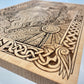 Odin Norse Mythology Wall Art – Allfather Viking God Engraved Wooden Wall Hanging Pagan Altar Decor - Forgotten Engravings