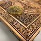 Odin Viking Altar Box – Engraved Solid Wood Norse Jewelry & Tarot Keepsake Box