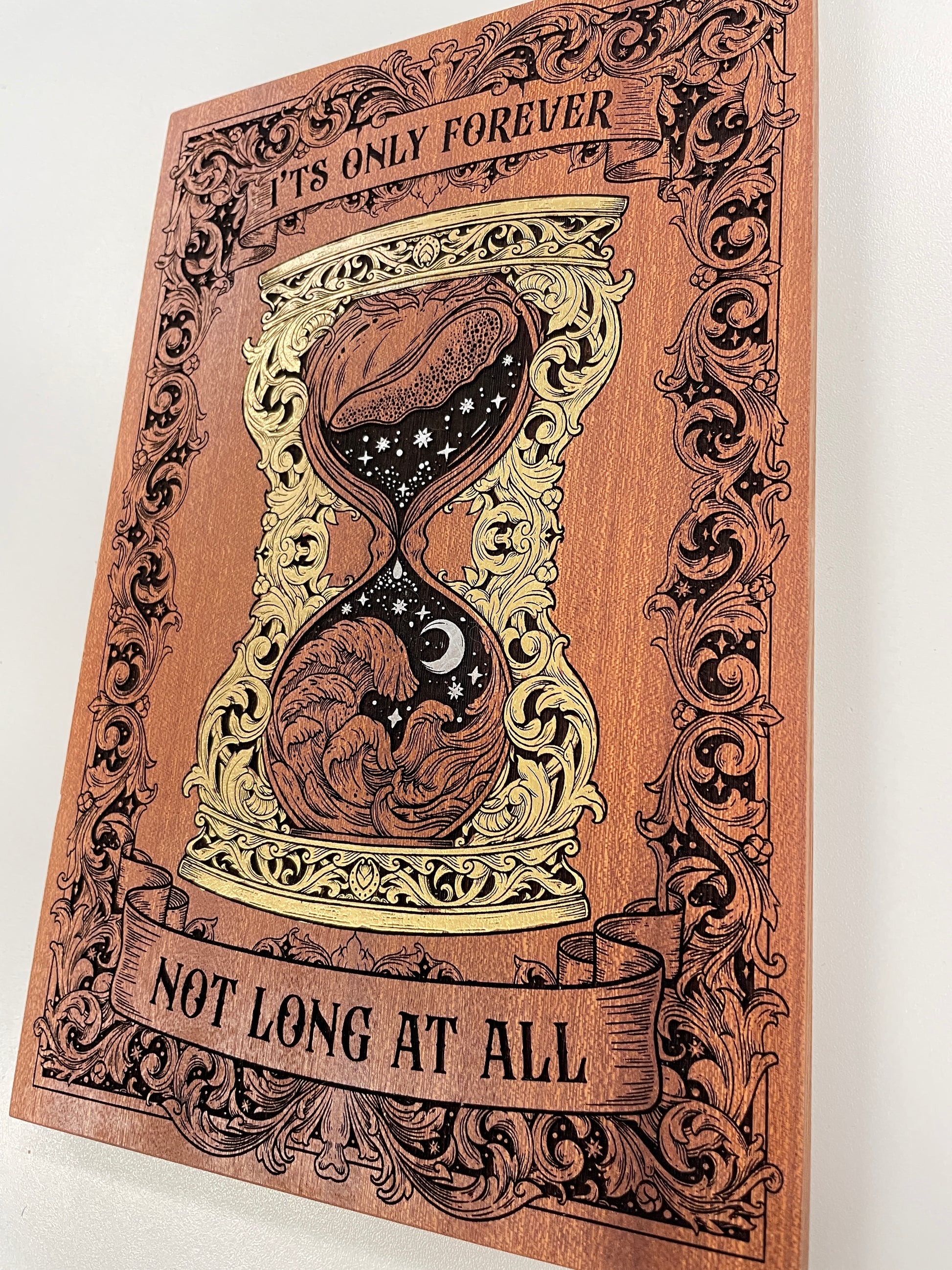 Engraved Labyrinth wall art for David Bowie fans and fantasy film lovers
