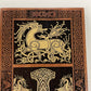 Viking Thor Hammer Wall Art – Ringerike Style Mahogany Mjölnir Wood Panel