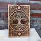 Wiccan Tree of Life Wall Art – Solid Wood Engraved “As Above, So Below” Sacred Decor - Forgotten Engravings