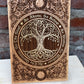 Wiccan Tree of Life Wall Art – Solid Wood Engraved “As Above, So Below” Sacred Decor - Forgotten Engravings
