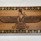Ahura Mazda Faravahar Wall Art – Zoroastrian Persian Symbol Engraved Mahogany Wood