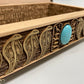 Eye of Horus Egyptian Altar Tarot Box –  Wooden  Oracle Deck Holder Hand-Painted - Forgotten Engravings