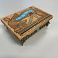Eye of Horus Egyptian Altar Tarot Box –  Wooden  Oracle Deck Holder Hand-Painted - Forgotten Engravings