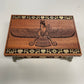 Ahura Mazda Zoroastrian Altar Box – Mahogany Ritual Storage Chest with Sacred Fire & Faravahar Engraving - Forgotten Engravings