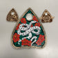 Occult botanical Ouija planchettes wall decor celestial serpent design
