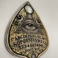 ouija board wall art wooden spirit board planchette with all seeing eye gothic occult wall decoration