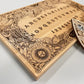 Ouija board game with flowers and butterflies, floral and cosmic spirit board with wiccan elements - Forgotten Engravings