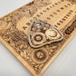 Ouija board game with flowers and butterflies, floral and cosmic spirit board with wiccan elements - Forgotten Engravings