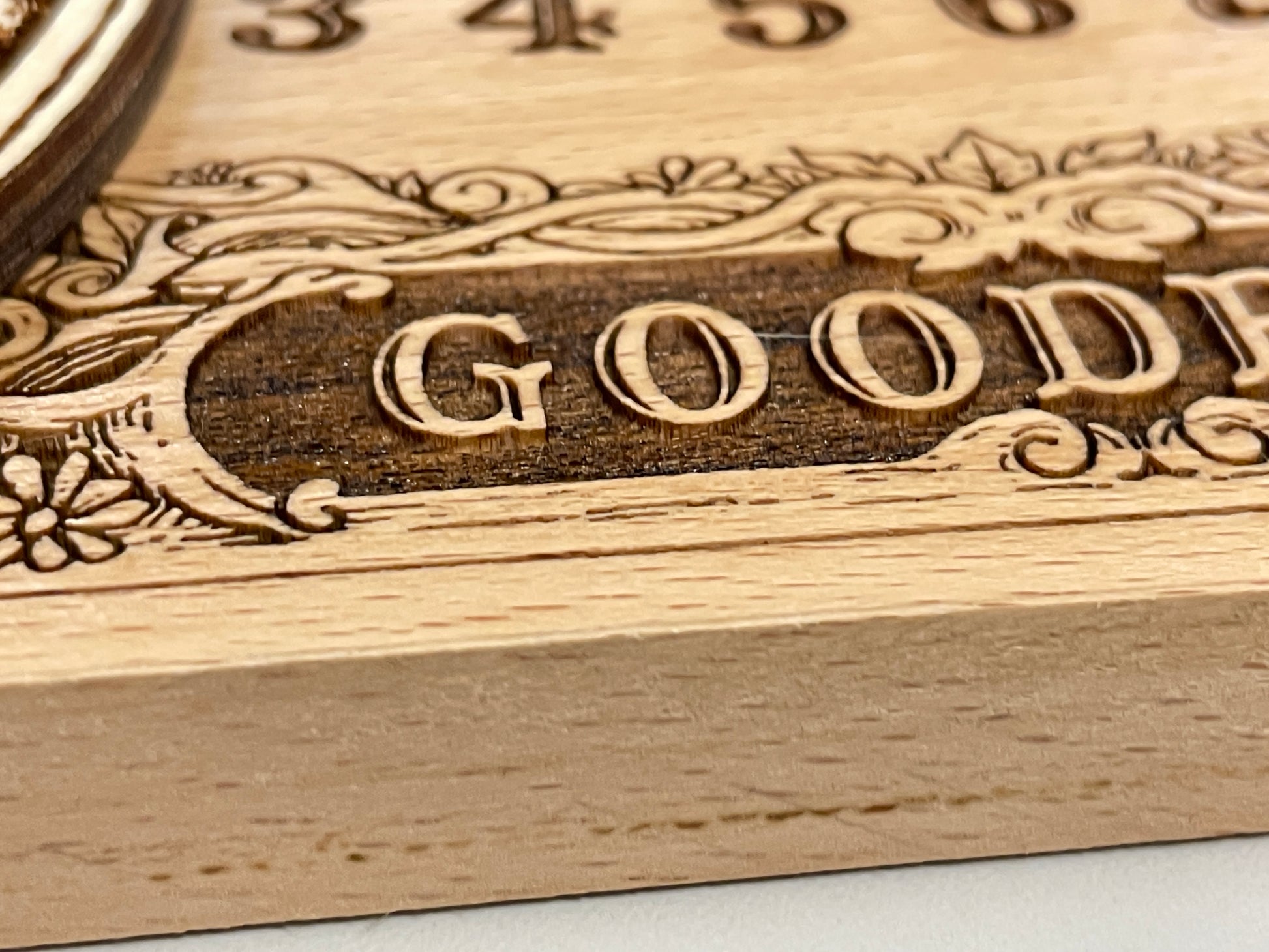 Ouija board game with flowers and butterflies, floral and cosmic spirit board with wiccan elements - Forgotten Engravings