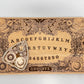 Ouija board game with flowers and butterflies, floral and cosmic spirit board with wiccan elements - Forgotten Engravings