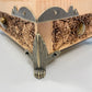 St. Brigid Altar Box – Celtic Brigid’s Cross Engraved Wooden Keepsake Chest with Tiger Eye Stones - Forgotten Engravings