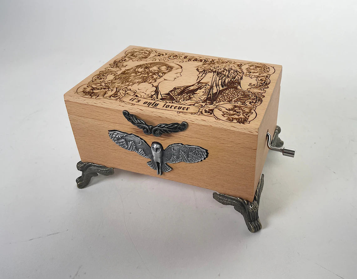 labyrinth music box as the world falls down gift